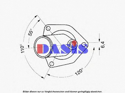AKS DASIS 751897n -  Термостат, охлаждающая жидкость